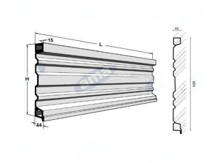 Bordwandprofil H 600mm