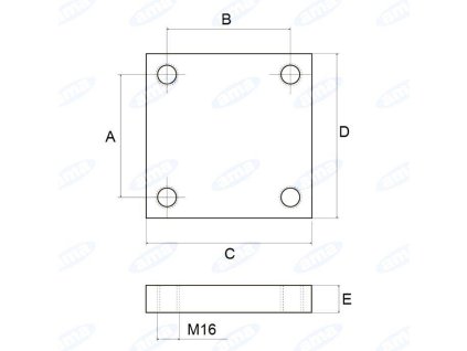 Adapterplatte, Tragplatte