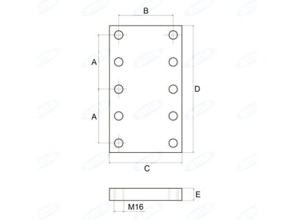 Adapterplatte, Tragplatte