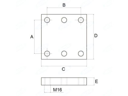 Adapterplatte, Tragplatte