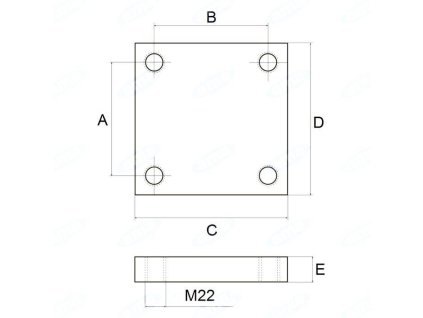 Adapterplatte, Tragplatte