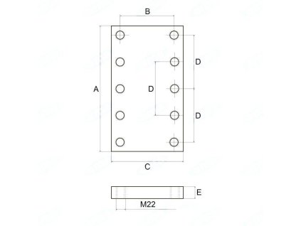 Adapterplatte, Tragplatte