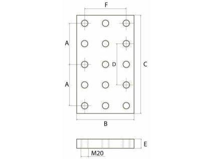 Adapterplatte, Tragplatte
