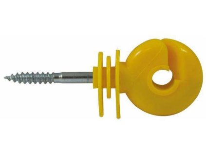 Runder Isolator gelb, Halter 6mm