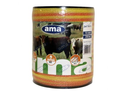 40mm leitfähiges Band, Länge 200 m, gelb-orange