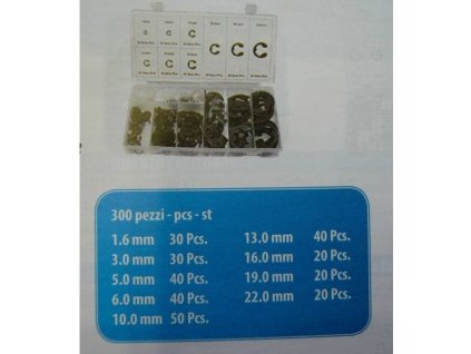 Seger-Sicherungssatz, 300 Stück, außen