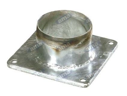 Flansch mit Gewinderohr 120 mm, 5"