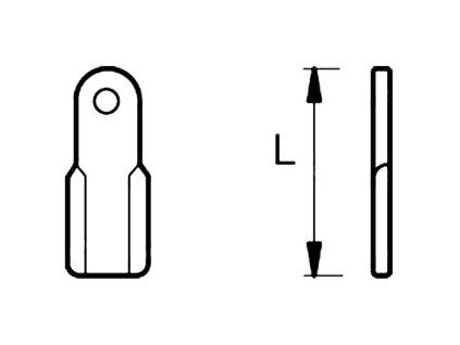 Schlegelmesser 150mm, 60x10