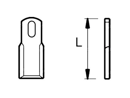 Schlegelmesser 82mm, 40x5