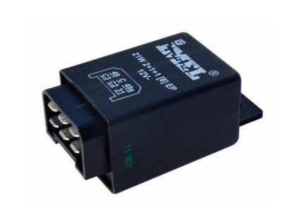 Blinkerunterbrecher 12V, 4x21/8x21W, 6 Stifte