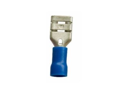 isolierter Stecker blau 4,8 mm, 1-2,5 mm2