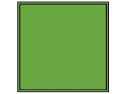 Blinkleuchte ohne Symbol quadratisch, grün