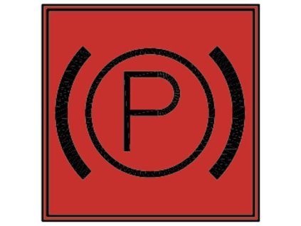 Handbremsleuchte, quadratisch, rot