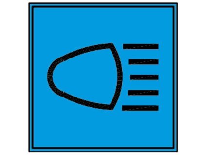 Fernlicht-Blinkleuchte, quadratisch, blau