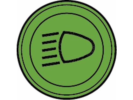 Scheinwerfer für Abblendlicht rund, grün