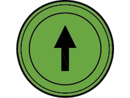 Rückwärtsganganzeige rund, grün