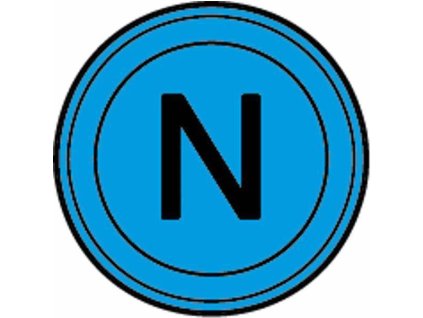 Neutraler Blinker rund, blau