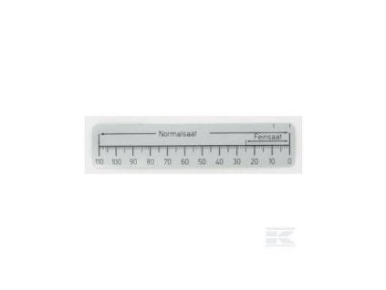 Skala für die Einstellung