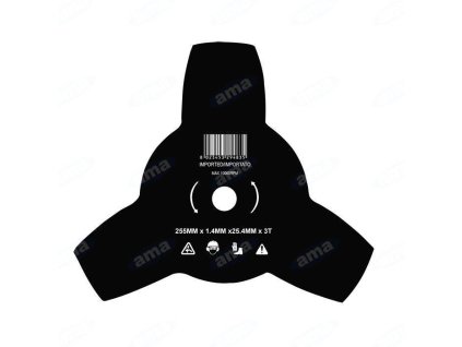 Dreizackmesser 1,4x25,4x255 mm