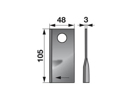 CLAAS Kreismesser 105x48x3 P