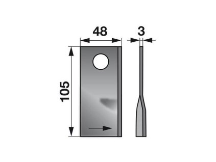 CLAAS Kreismesser 105x48x3 L