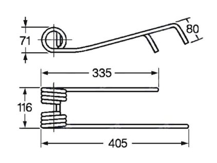 Pick-Up Zinke  71x116x335/405 links