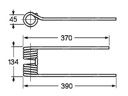 Pick-Up Zinke 45x134x370/390 links