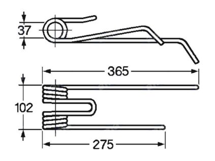 Pick-Up Zinker 37x102x275/365, rechts