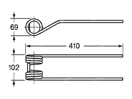 Dreherfeder 69x102x410