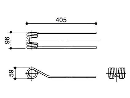 Dreherfeder 59x96x405