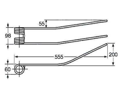 Spiralfeder 60x98x555
