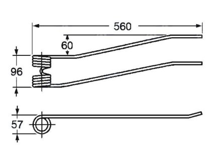 Spiralfeder 57x96x560