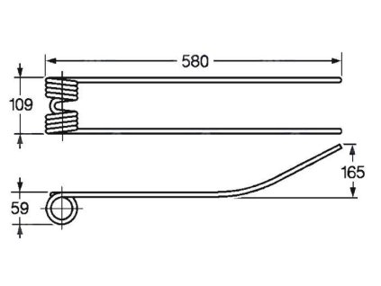 Tellerfeder 59x109x580