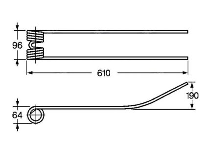 Spiralfeder 64x96x610