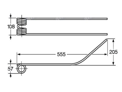Spiralfeder 57x108x555