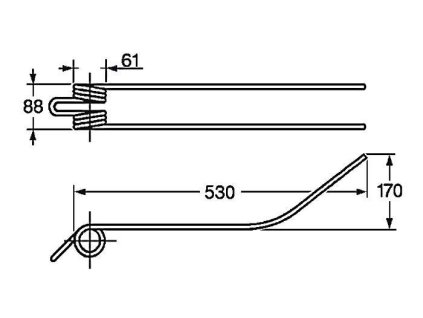 Tellerfeder 61x88x530