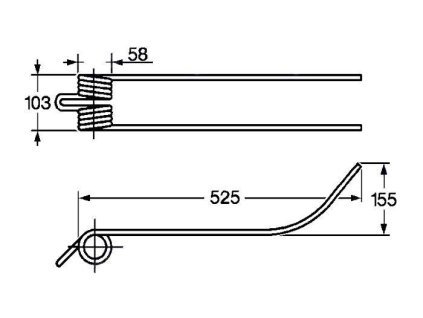 Tellerfeder 58x103x525