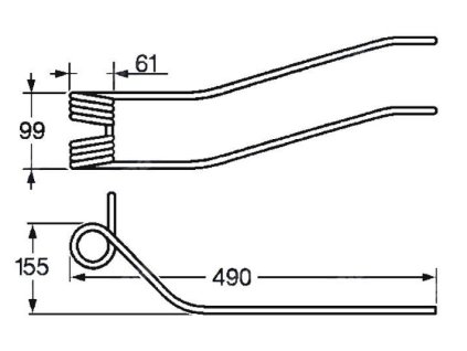 Tellerfeder 61x99x490