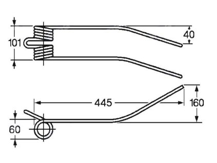 Tellerfeder 60x101x445