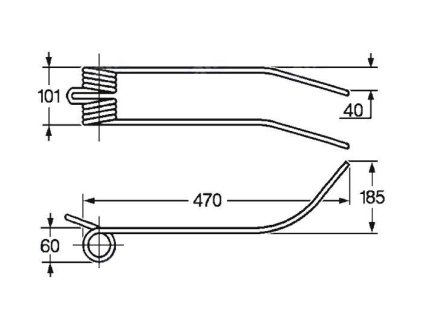 Tellerfeder 60x101x470