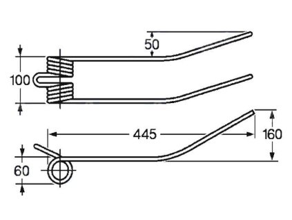 Tellerfeder 60x100x445