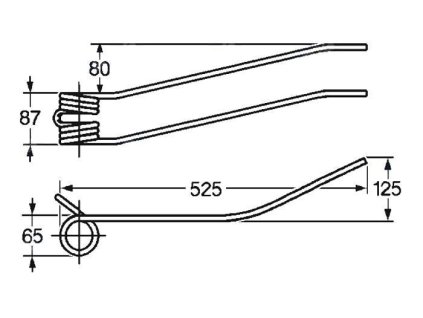Tellerfeder 65x87x525