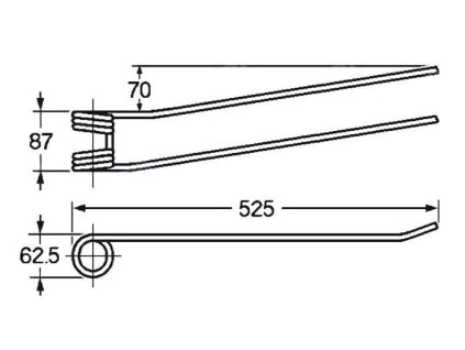 Tellerfeder 62,5x87x525