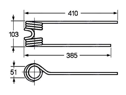 Pick-Up Zinke 51x103x385/410, rechts
