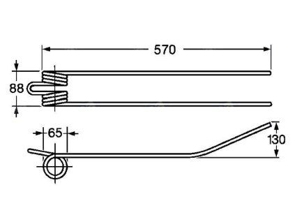 Tellerfeder 65x88x570
