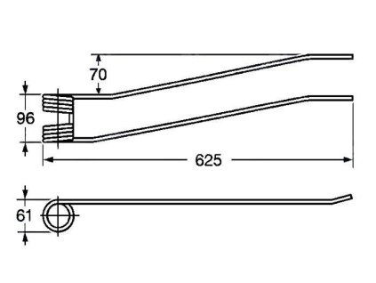Tellerfeder 61x96x625