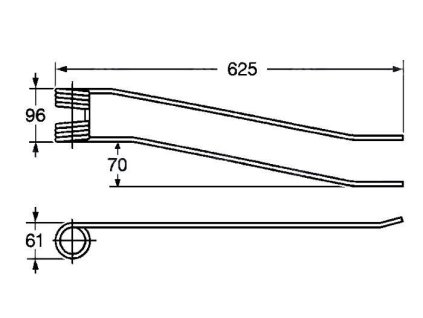 Tellerfeder 61x96x625