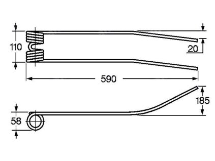Tellerfeder 58x110x590