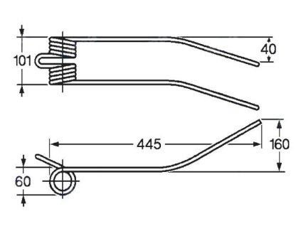Tellerfeder 60x101x445