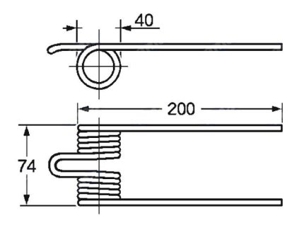 Picker und Packer Feder 40x74x200